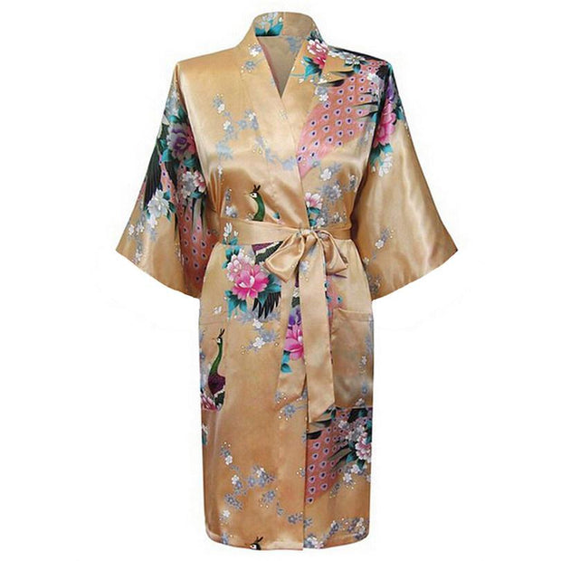 Japanese Flower Kimono Printed Robes - Laizhan Accessories 