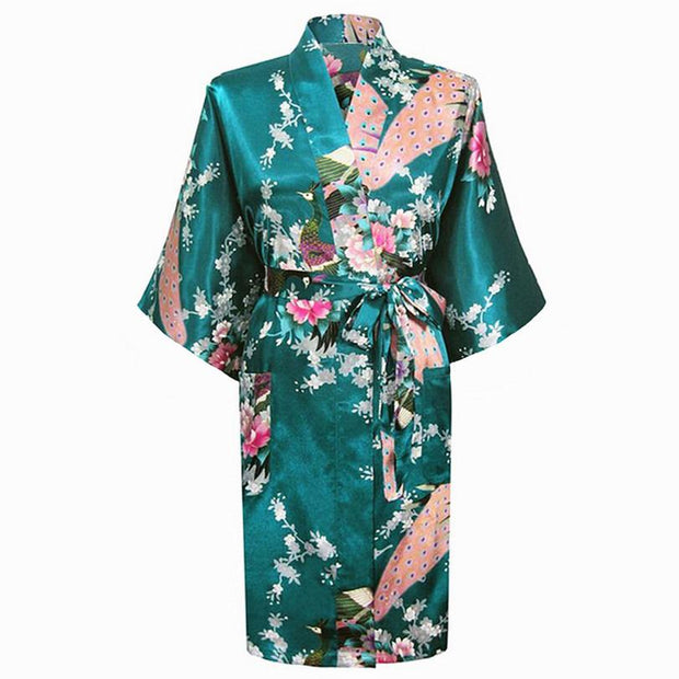 Japanese Flower Kimono Printed Robes - Laizhan Accessories 