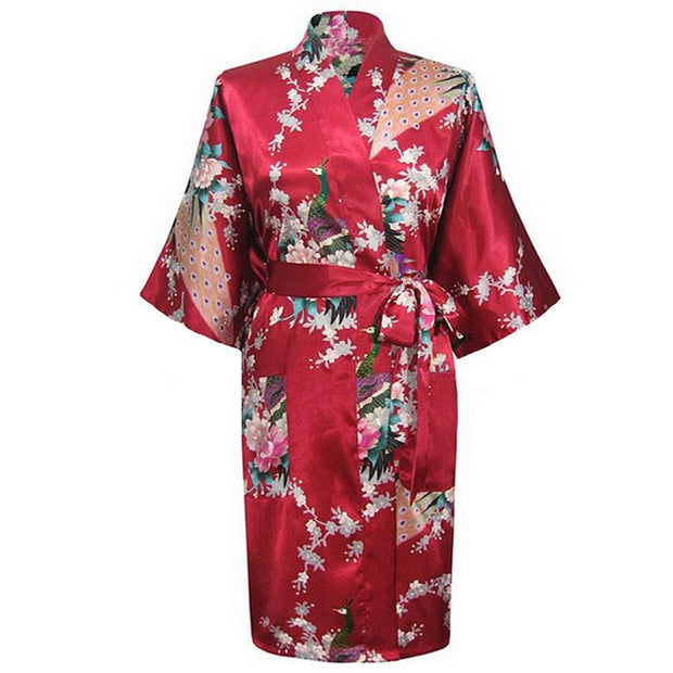 Japanese Flower Kimono Printed Robes - Laizhan Accessories 