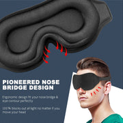 3D Sleep Mask For Men & Women Eye Mask For Sleeping Blindfold Travel Accessories - Laizhan Accessories 