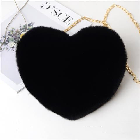 Love Bags For Women Plush Chain Shoulder Bags Valentine's Day Party Bag - Laizhan Accessories 