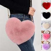 Love Bags For Women Plush Chain Shoulder Bags Valentine's Day Party Bag - Laizhan Accessories 