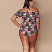 Geometric bikini ladies plus size