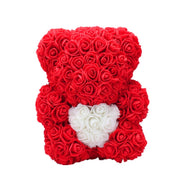 Valentine's Day Gift Rose Bear Eternal Flower Rose Teddy Bear PE Foam Bear 25cm Valentines Day - Laizhan Accessories 