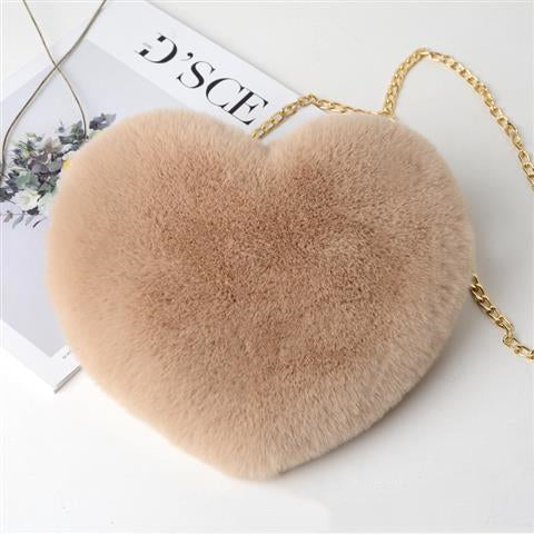 Love Bags For Women Plush Chain Shoulder Bags Valentine's Day Party Bag - Laizhan Accessories 