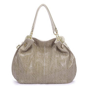 Large-capacity Snake Print Shoulder Handbag