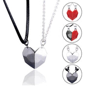 Creative Magnet Necklace Love Heart Broken Men And Women - Laizhan Accessories 