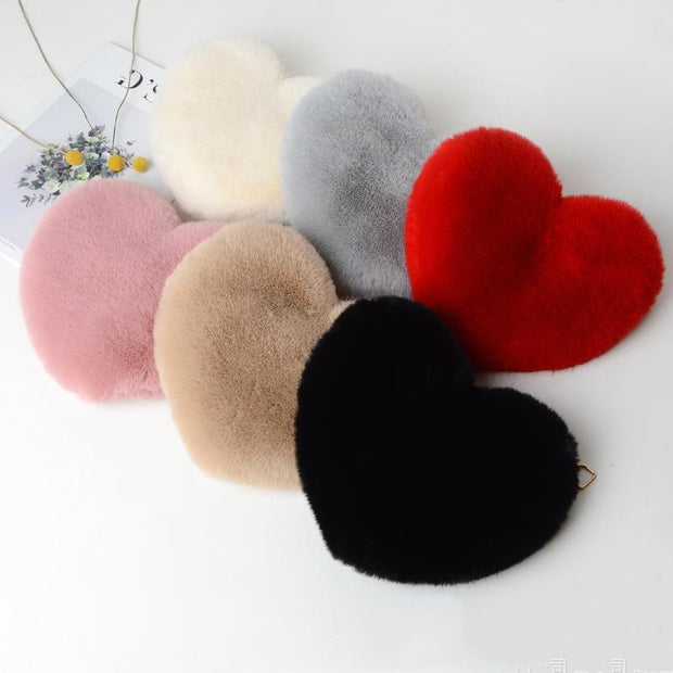 Love Bags For Women Plush Chain Shoulder Bags Valentine's Day Party Bag - Laizhan Accessories 