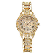 Rhinestone Quartz  Fashion Analog Wrist Watch & Bracelet - Laizhan Accessories 