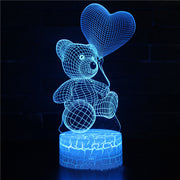 3D Lamp Acrylic USB LED Night Lights Neon Sign Lamp Xmas Christmas Decorations For Home Bedroom Birthday Decor Valentines Day Gifts - Laizhan Accessories 