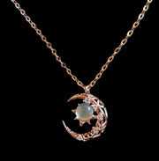 Explosive Style Star And Moon Necklace Female Trend - Laizhan Accessories 