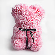 Valentine's Day Gift Rose Bear Eternal Flower Rose Teddy Bear PE Foam Bear 25cm Valentines Day - Laizhan Accessories 