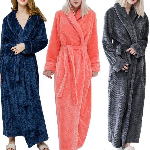 Winter Luxury Fleece Bathrobe - Laizhan Accessories 