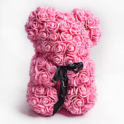 Valentine's Day Gift Rose Bear Eternal Flower Rose Teddy Bear PE Foam Bear 25cm Valentines Day - Laizhan Accessories 