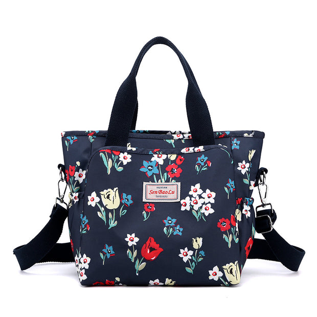 Women's Nylon Printed Crossbody Shoulder Bag