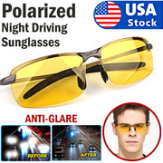 Polarized HD Night Driving Vision Glasses For Men & Women Aviator Sunglasses - Laizhan Accessories 