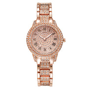 Rhinestone Quartz  Fashion Analog Wrist Watch & Bracelet - Laizhan Accessories 