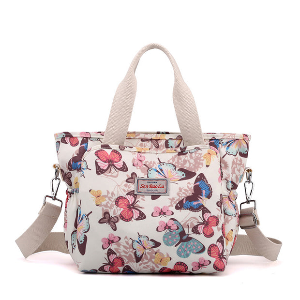 Women's Nylon Printed Crossbody Shoulder Bag