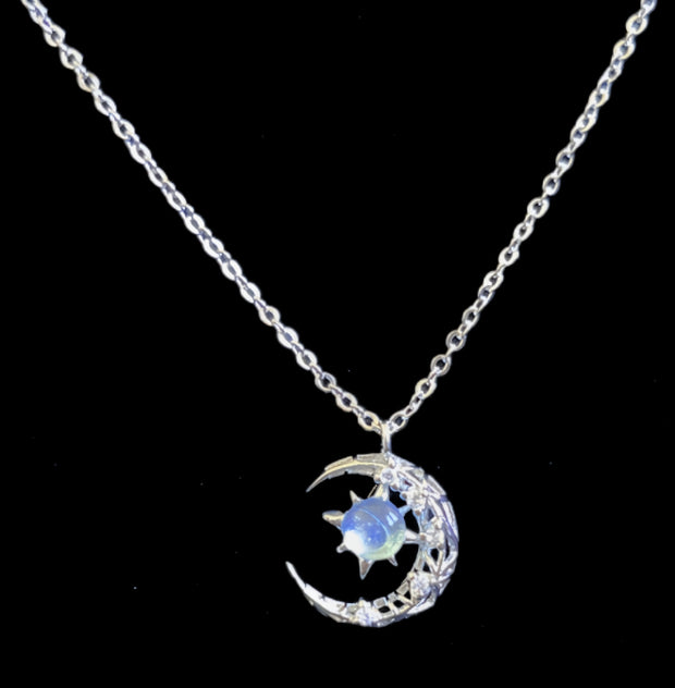 Explosive Style Star And Moon Necklace Female Trend - Laizhan Accessories 