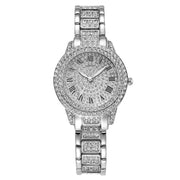 Rhinestone Quartz  Fashion Analog Wrist Watch & Bracelet - Laizhan Accessories 