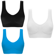 Women Yoga Tank Tops  Sports Bra Workout Fitness Running Crop Top - Laizhan Accessories 