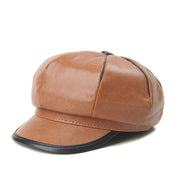 Retro Lambskin Color Matching Beret