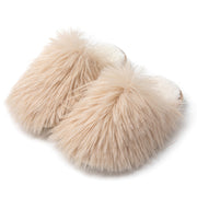 Long Hair Baotou Candy Color Cotton Slippers - Laizhan Accessories 