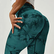 Tie-dye Peach Hip Yoga Pants - Laizhan Accessories 