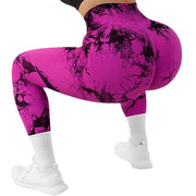 Tie-dye Peach Hip Yoga Pants - Laizhan Accessories 