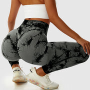 Tie-dye Peach Hip Yoga Pants - Laizhan Accessories 