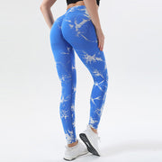 Tie-dye Peach Hip Yoga Pants - Laizhan Accessories 