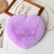 Love Bags For Women Plush Chain Shoulder Bags Valentine's Day Party Bag - Laizhan Accessories 