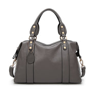 Faux Leather Zipper Shoulder Bag - Laizhan Accessories 