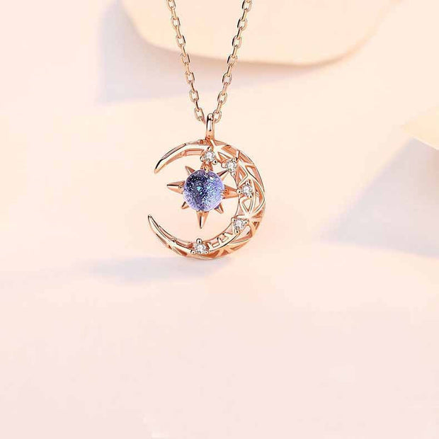 Explosive Style Star And Moon Necklace Female Trend - Laizhan Accessories 