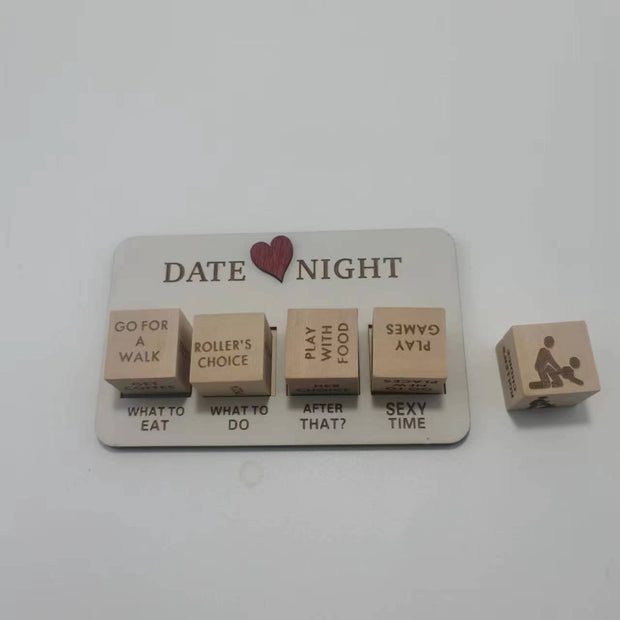 Wooden Date Night Dice Wooden Date Night Ideas Game Dice Romantic Couple Date Night Game Action Decision Dice Games For Couple - Laizhan Accessories 