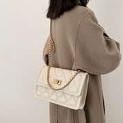 High-End Rhombic Chain Shoulder Messenger Bag