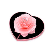 3D Love Box Heart-shaped Rose Flower Rotating Ring Box Valentines Day Gift - Laizhan Accessories 