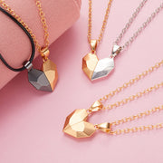 Creative Magnet Necklace Love Heart Broken Men And Women - Laizhan Accessories 