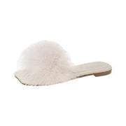 Women's Summer Flat Fashion Fur Slipper - Laizhan Accessories 