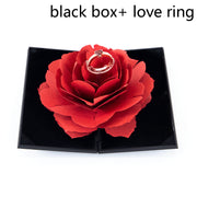 3D Love Box Heart-shaped Rose Flower Rotating Ring Box Valentines Day Gift - Laizhan Accessories 