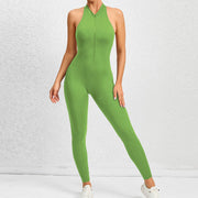 Women's Zipper Aerial Yoga Jumpsuit - Laizhan Accessories 