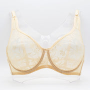 Plus Size Lace Bras For Women Underwired BH Hollow Out - Laizhan Accessories 