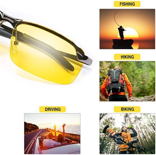 Polarized HD Night Driving Vision Glasses For Men & Women Aviator Sunglasses - Laizhan Accessories 