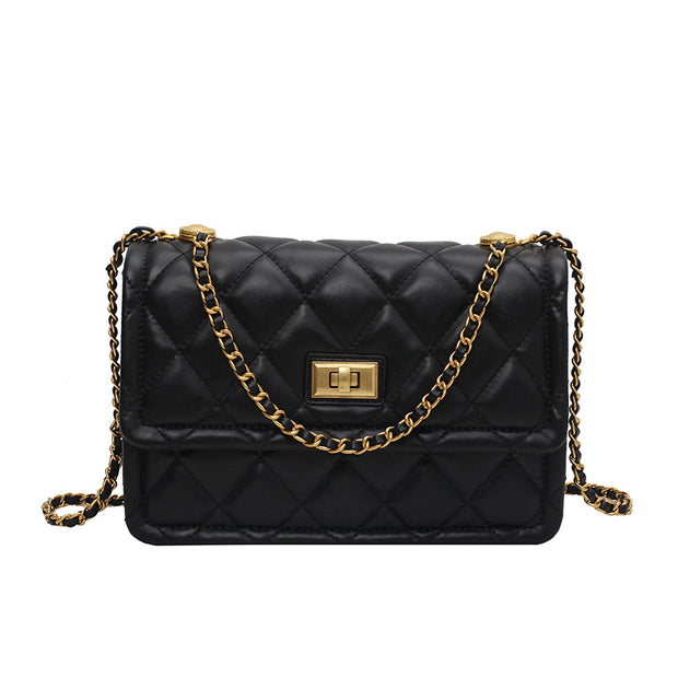 High-End Rhombic Chain Shoulder Messenger Bag