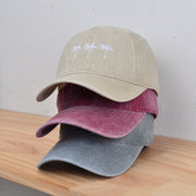 Water-washing Embroidery Retro Sun Hat For Women